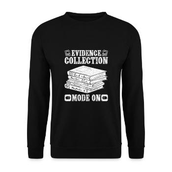 Forensic Analyst Evidence Mode On Squad Crime Lab - Unisex Sweatshirt - black - Front - Alina (178cm) & Michal (187cm)