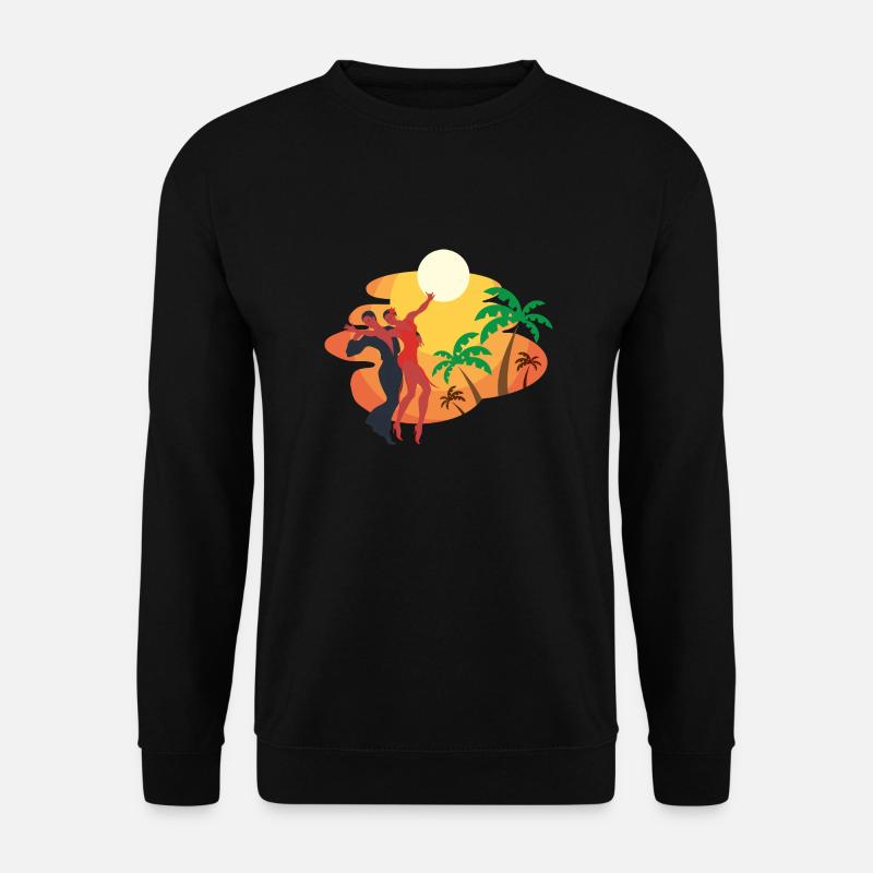 Salsa Tanz Tanz Paar Geburtstag Tropical - Unisex Pullover - Schwarz