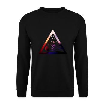 explosion risk sign - Unisex Sweatshirt - black - Front - Alina (178cm) & Michal (187cm)
