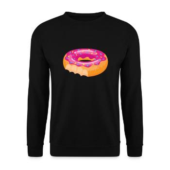 Donuts - Sweat-shirt Unisexe - noir - Devant - Alina (178cm) & Michal (187cm)