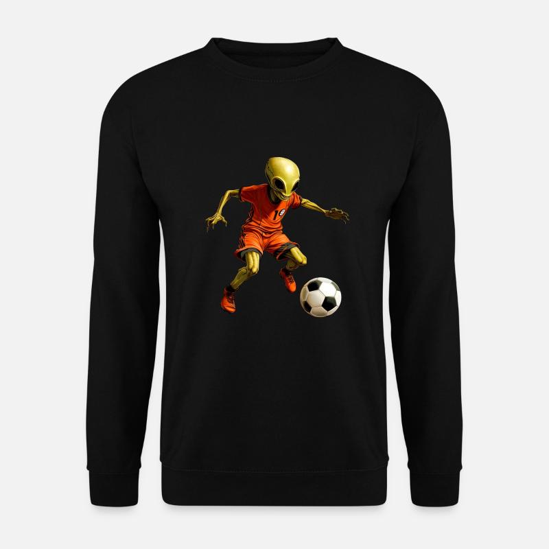 Fussball Alien - Unisex Pullover - Schwarz