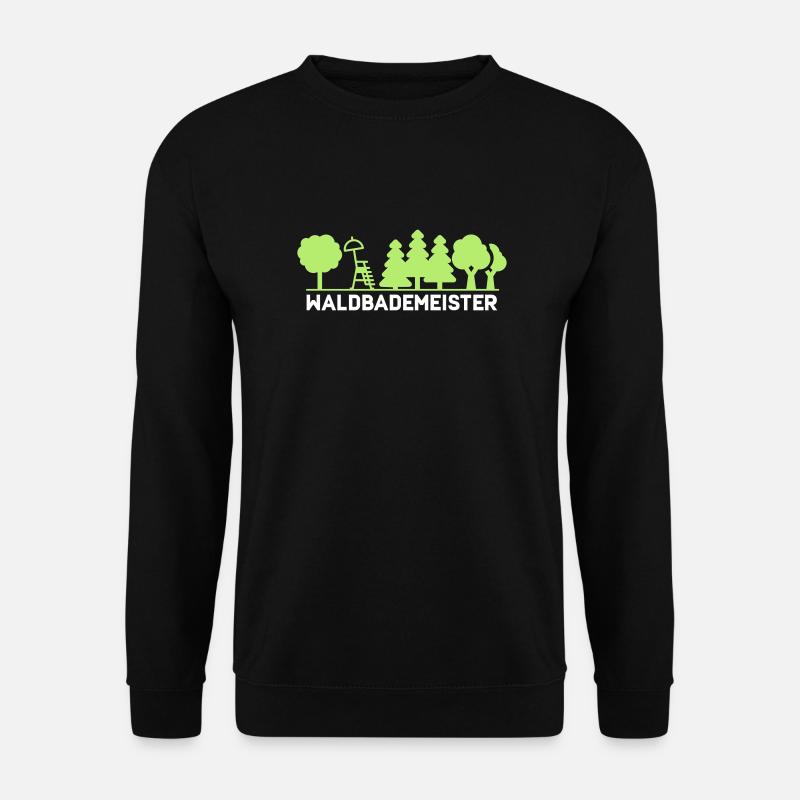 Waldbademeister fürs Waldbaden und Waldbad - Unisex Pullover - Schwarz