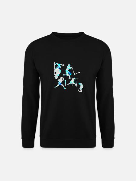 Stuntscooter,Trickscooter,tricks,stunt,e-scooter - Unisex Pullover - Schwarz