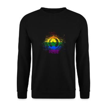 lgbtq,lgbt,typo,pride,rainbow - Unisex Sweatshirt - black - Front - Alina (178cm) & Michal (187cm)