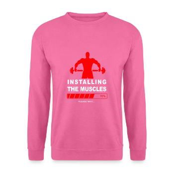 Installing Muscle 2 - Unisex Pullover - Pink - Vorne