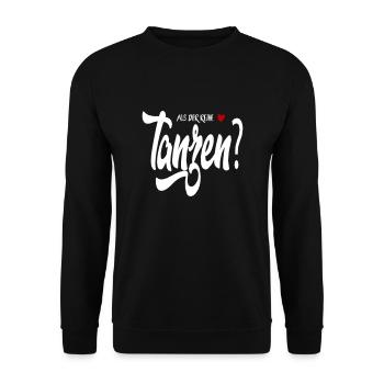 Lustig Sprüche Aus der Reihe tanzen - Unisex Pullover - Schwarz - Vorne - Alina (178cm) & Michal (187cm)