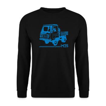 Multicar M25 Neu - Unisex Pullover - Schwarz - Vorne - Alina (178cm) & Michal (187cm)