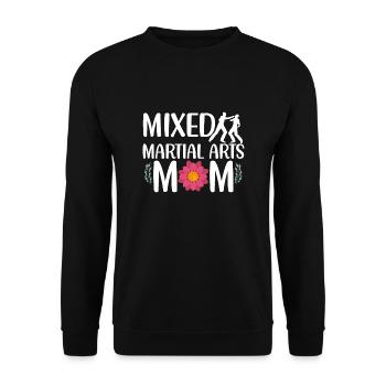 Womens Mixed Martial Art MMA Mom Karate Jiu-Jitsu - Unisex Sweatshirt - black - Front - Alina (178cm) & Michal (187cm)