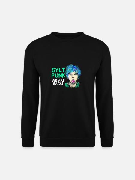 punks,sylt,ticket,punk,tauben,graffiti,sylt punk - Unisex Pullover - Schwarz