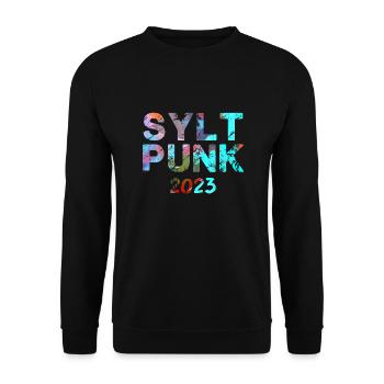 Sylt PunkSylt Punk,Punk,Punks,Sylt,Graffiti - Unisex Sweatshirt - black - Front - Alina (178cm) & Michal (187cm)