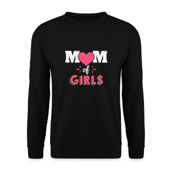 Idée de cadeau pour maman, maman et maman - Sweat-shirt Unisexe - noir - Devant - Alina (178cm) & Michal (187cm)