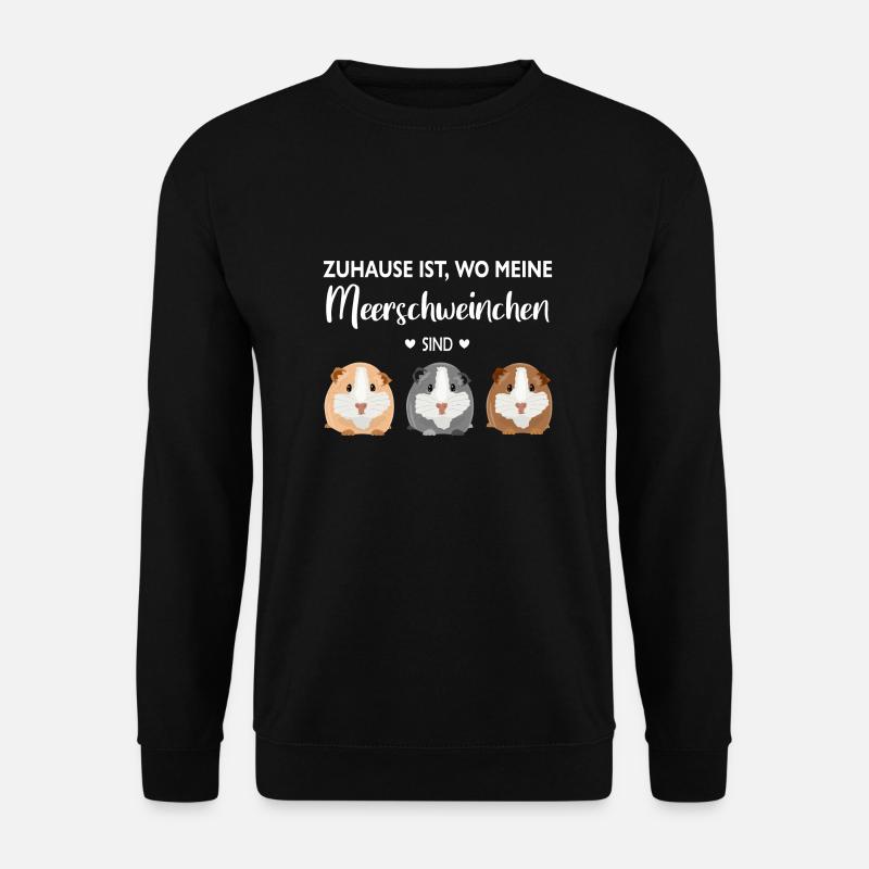 Weltbeste Meerschweinchen Mama Meerschwein - Unisex Pullover - Schwarz