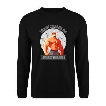 Train Insane or Remain the Same - Unisex Pullover - Schwarz - Vorne - Alina (178cm) & Michal (187cm)
