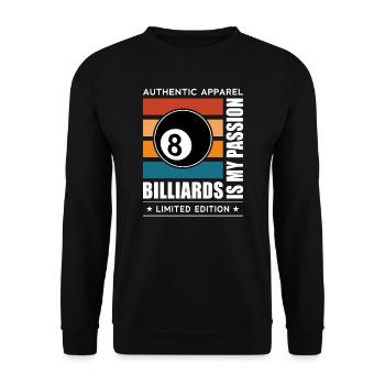 Billard - Sweat-shirt Unisexe - noir - Devant - Alina (178cm) & Michal (187cm)