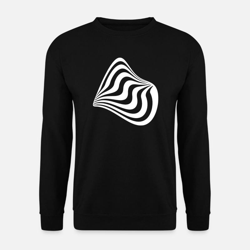 Plasma Geometric Lines Design - Unisex Sweatshirt - black