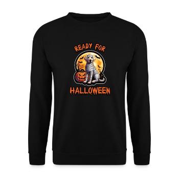 Ready for Halloween Labrador Retriever - Unisex Sweatshirt - black - Front - Alina (178cm) & Michal (187cm)