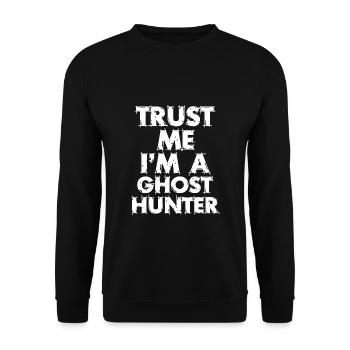 Ghosts Shirt for Ghostbusters I Ghost Ghost Gespe - Unisex Sweatshirt - black - Front - Alina (178cm) & Michal (187cm)