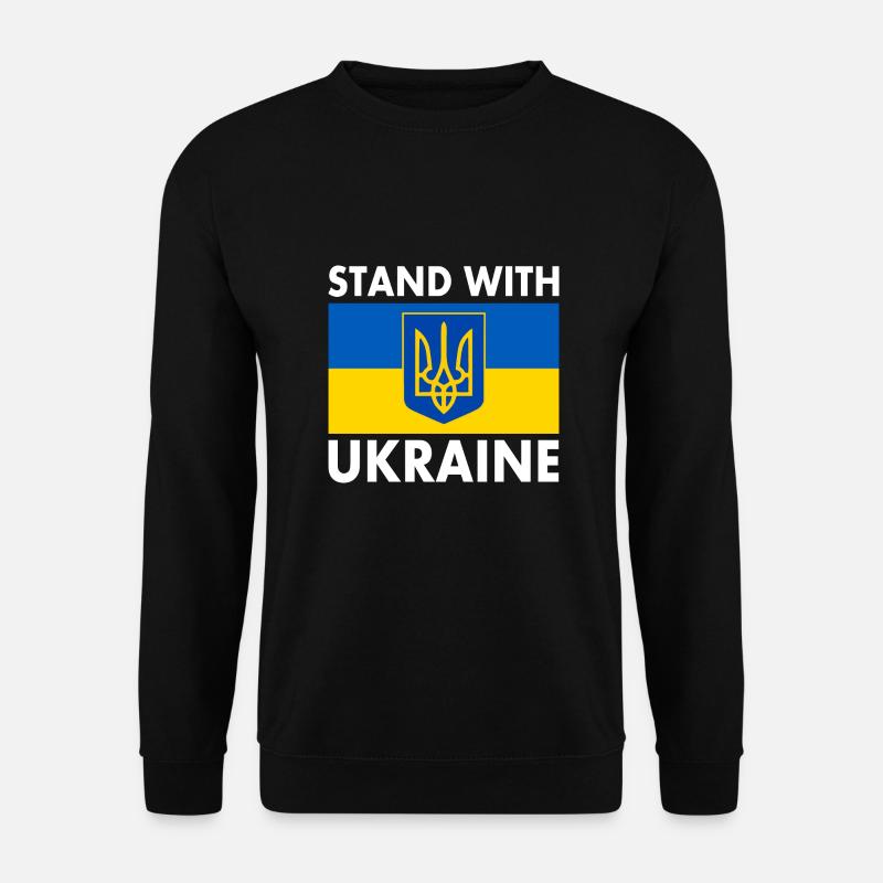 Stand with ukraine - Unisex Sweatshirt - black