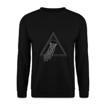Jellyfish - Unisex Sweatshirt - black - Front - Alina (178cm) & Michal (187cm)
