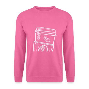 Kaffeebecher Coffee To Go - Unisex Pullover - Pink - Vorne