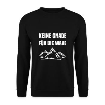 Keine Gnade für die Wade - Unisex Pullover - Schwarz - Vorne - Alina (178cm) & Michal (187cm)