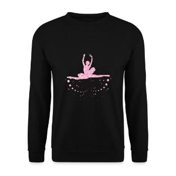 Ballet dancing - Unisex Sweatshirt - black - Front - Alina (178cm) & Michal (187cm)