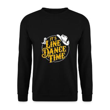 Danse en ligne Danse en ligne Danse en ligne Danse - Sweat-shirt Unisexe - noir - Devant - Alina (178cm) & Michal (187cm)