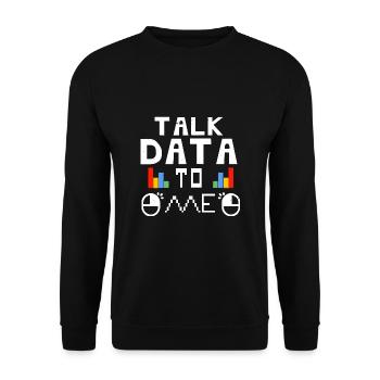 Programmierer Informatiker Shirt - Unisex Pullover - Schwarz - Vorne - Alina (178cm) & Michal (187cm)