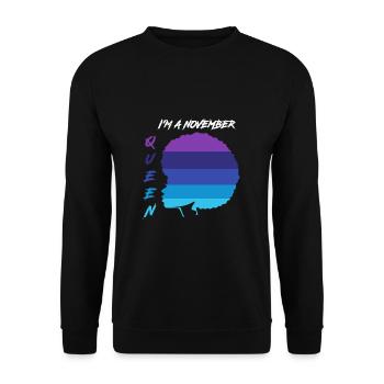 Zodiac sign Scorpio - Unisex Sweatshirt - black - Front - Alina (178cm) & Michal (187cm)