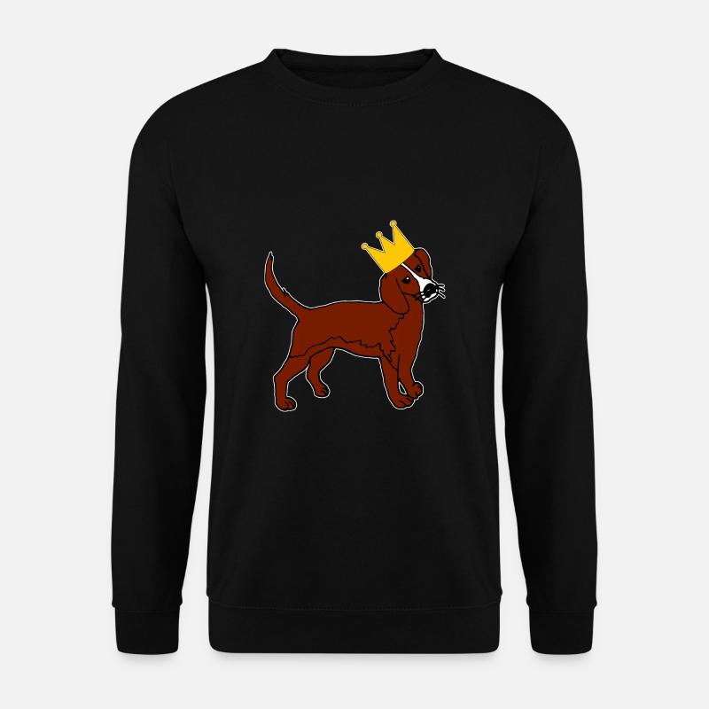 Dog King Crown Master Mistress - Unisex Sweatshirt - black