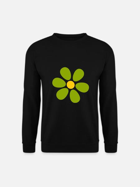 Blume grün Blume grüne Blumen st patrick's day - Unisex Pullover - Schwarz