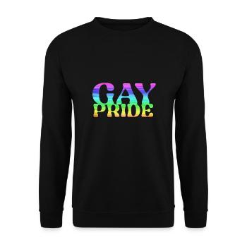 gay pride,pride,rainbow,LGBT - Unisex Sweatshirt - black - Front - Alina (178cm) & Michal (187cm)