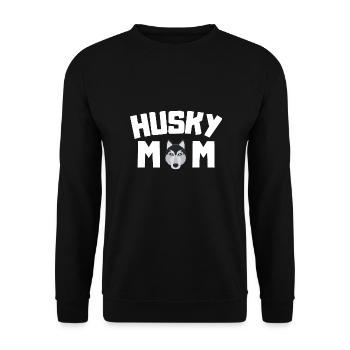 Husky Mama Dogs Pet Mother's Day Gift Husky - Unisex Sweatshirt - black - Front - Alina (178cm) & Michal (187cm)