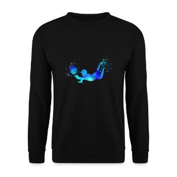 volleyball, volleyball, beachball,graffiti - Unisex Sweatshirt - black - Front - Alina (178cm) & Michal (187cm)