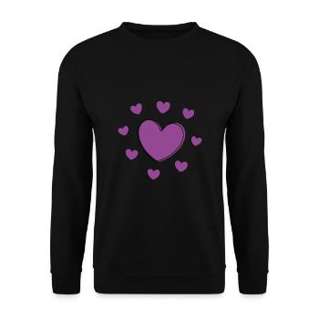 Cadeau pour la fête des mères : Idée de cadeau pour la fête des mères - Sweat-shirt Unisexe - noir - Devant - Alina (178cm) & Michal (187cm)
