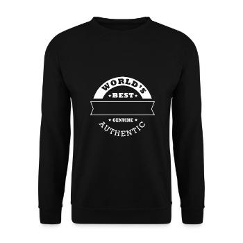 Prénom world s best cadeau personnalié - Sweat-shirt Unisexe - noir - Devant - Alina (178cm) & Michal (187cm)
