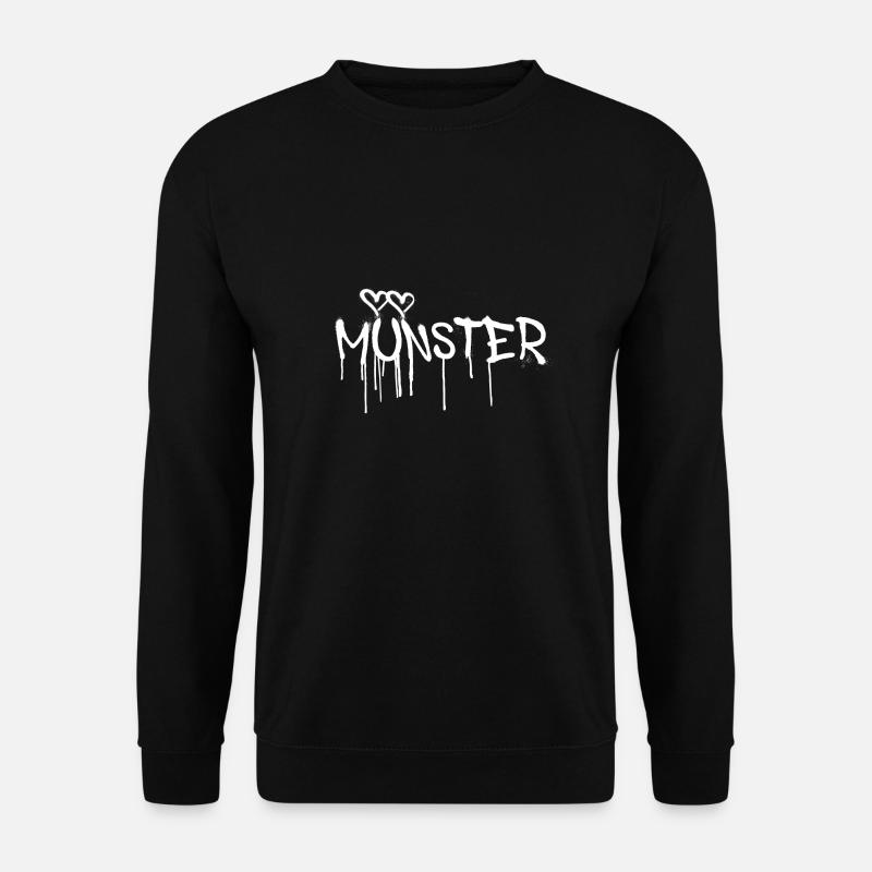 münster,schrift,graffifi - Unisex Pullover - Schwarz