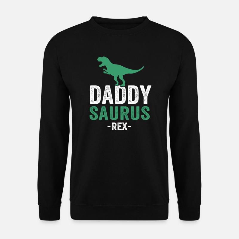 Daddysaurus - Unisex Pullover - Schwarz