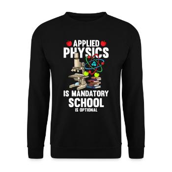 Physicien physicien - Sweat-shirt Unisexe - noir - Devant - Alina (178cm) & Michal (187cm)