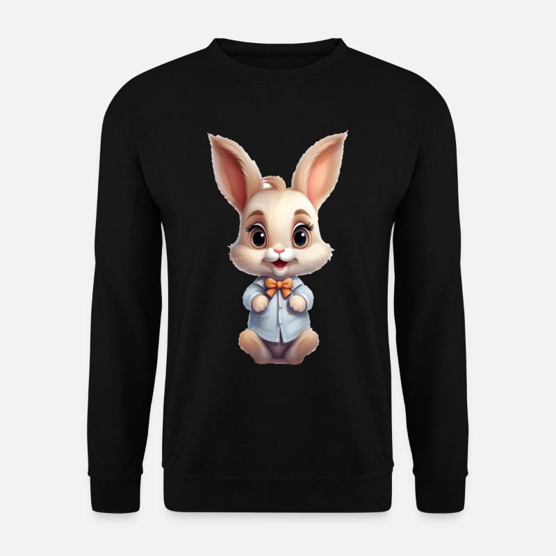 Mignon Lapin Bébé - Sweat-shirt Unisexe - noir