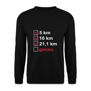 Marathon - Unisex Pullover - Schwarz - Vorne - Alina (178cm) & Michal (187cm)