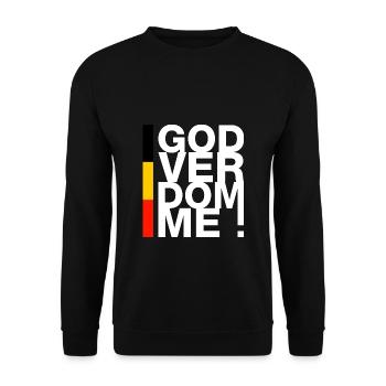 Godverdomme ! - Sweat-shirt Unisexe - noir - Devant - Alina (178cm) & Michal (187cm)