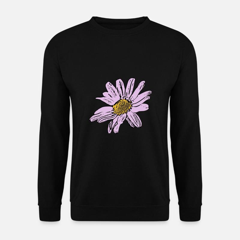 Blume pastell Blume Blumen pastell Blumen flieder - Unisex Pullover - Schwarz