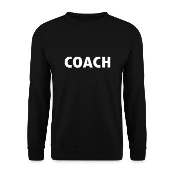 Coach - Unisex Sweatshirt - black - Front - Alina (178cm) & Michal (187cm)