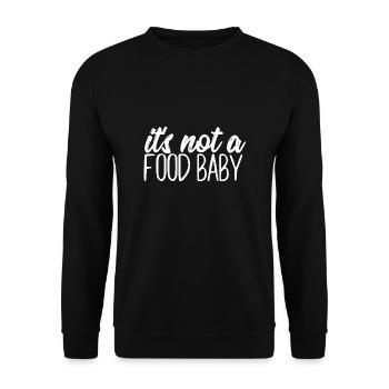 Chemise enceinte Ce n’est pas un t-shirt cadeau pour bébé - Sweat-shirt Unisexe - noir - Devant - Alina (178cm) & Michal (187cm)