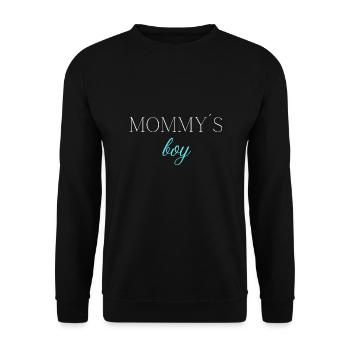 Maman’s boy | Fils Cadeau - Sweat-shirt Unisexe - noir - Devant - Alina (178cm) & Michal (187cm)