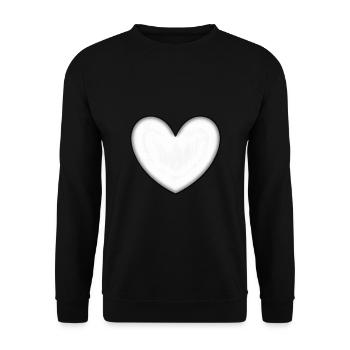 Cadeau de la Saint-Valentin La Saint-Valentin - Sweat-shirt Unisexe - noir - Devant - Alina (178cm) & Michal (187cm)