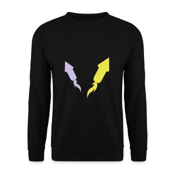 Böller - Unisex Pullover - Schwarz - Vorne - Alina (178cm) & Michal (187cm)