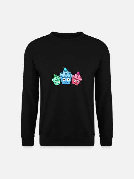 cupcakes,muffins,familie,kuchen,muffinfamilie - Unisex Pullover - Schwarz