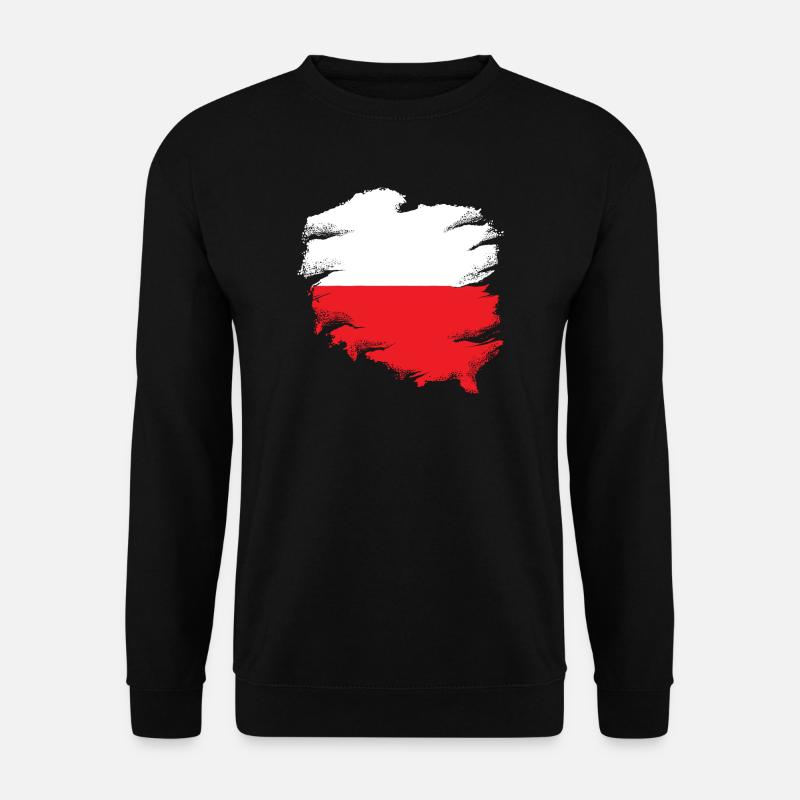 Polish flag - Unisex Sweatshirt - black